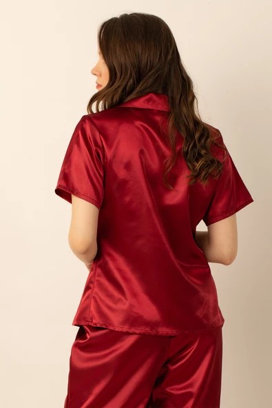 Miorre Bayan Saten Pijama Takımı - 7