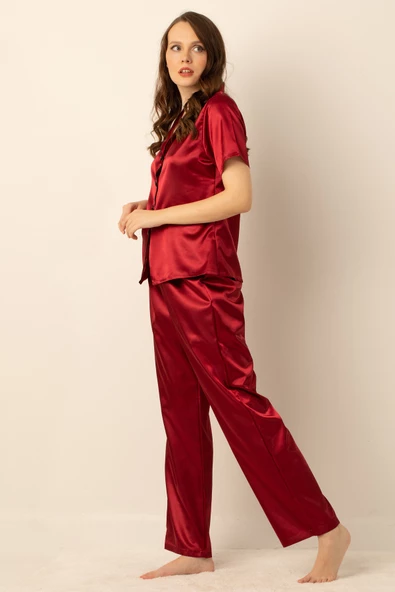 Miorre Bayan Saten Pijama Takımı - 3
