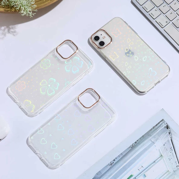 Apple iPhone 11 Kılıf Zore Sidney Desenli Parlayan Fosforlu Kılıf - Resim 5