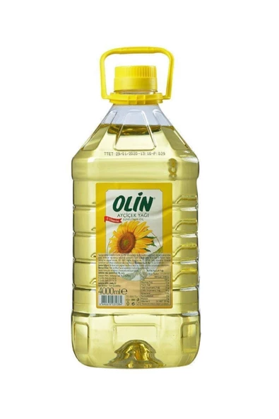 Olin Ayçiçek Yağı 4 Lt Pet