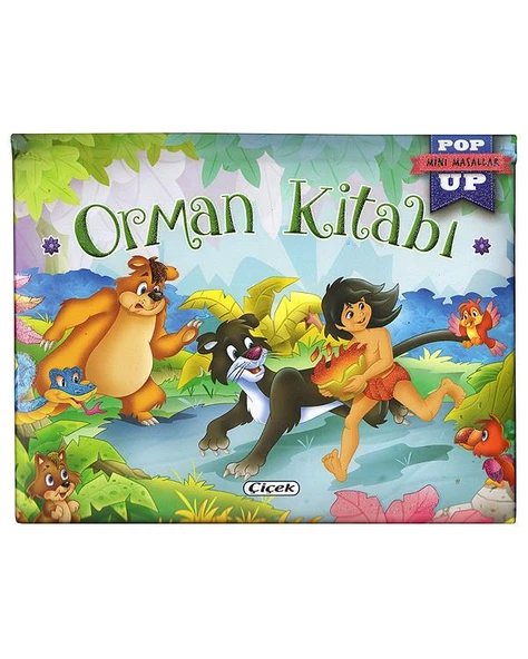 2 Yaş Mini Hareketli Kitaplar Orman Kitabı Çiçek Yayınları