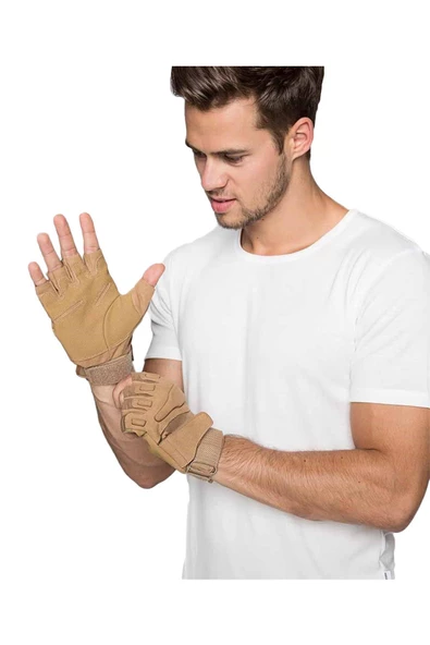 Tactical Yarım Parmak Unisex Eldiven - 3