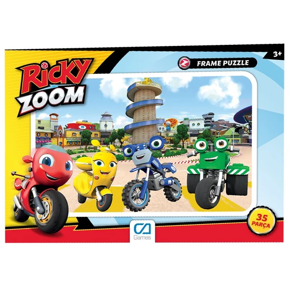 Ricky Zoom 35 Parça Frame Puzzle/Yapboz (Riki Zum) - 2