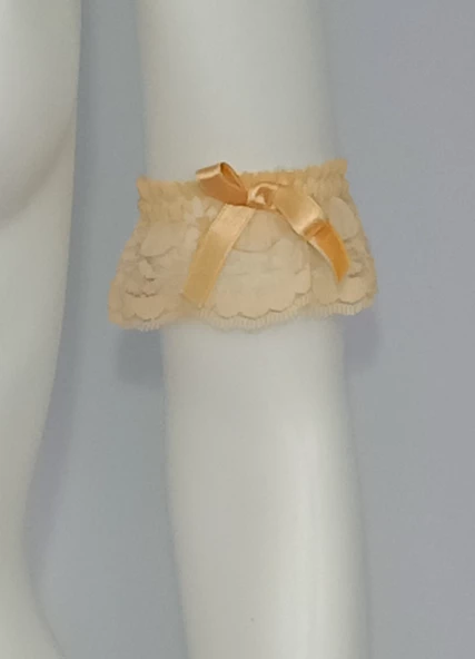 3 Lü ASM0248 Bayan Yavruağzı Dantel Kol Bacak Vücut Akesuar Seti - 9