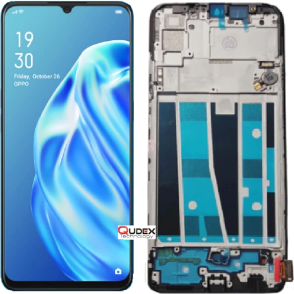 Oppo A91 (Cph2021) Lcd Ekran Dokunmatik Çıtalı