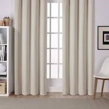 Ceylan Home Atlas Saten Krem Güneşlik Perde 175x250