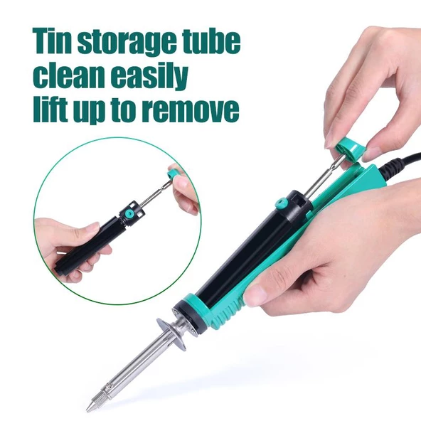 WellHise 929D-V Elektrikli Lehim Sökme Makinesi Lehim Vakum - Resim 9