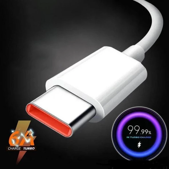 Okyanustech Xiaomi Type-C Android Turbo Hızlı Şarj Kablosu 33W 6A Redmi Note 8 9 9s 10 Pro Mi 9t 10T 11 Lite Poco mi 9 11 10 pro redmi k30 K40 Pro - 3
