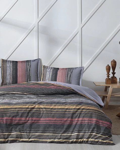 Özdilek Ranforce Tek Kişilik Nevresim Takımı-Silmus Gri