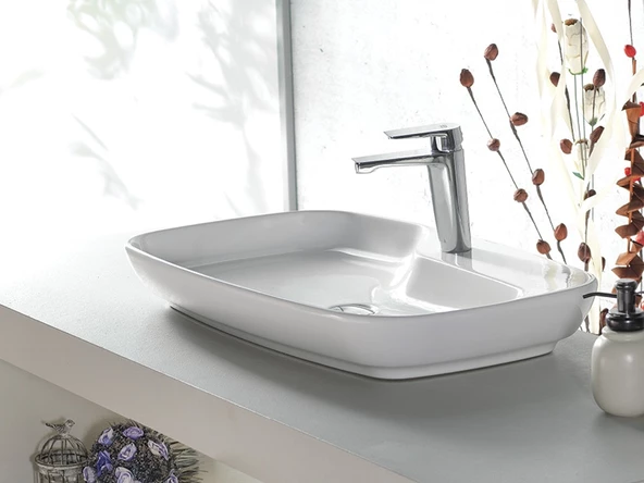 Cerastyle Turkuaz Nova Tezgah Üstü Lavabo 70 Cm - 3