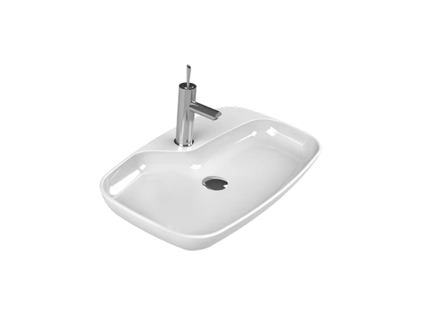 Cerastyle Turkuaz Nova Tezgah Üstü Lavabo 70 Cm