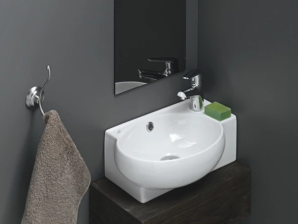 Cerastyle Turkuaz Mini Tezgah Üstü Lavabo 28*45 Cm - 2