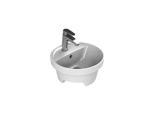 Cerastyle Turkuaz Suit 38 Cm Tezgahüstü Lavabo