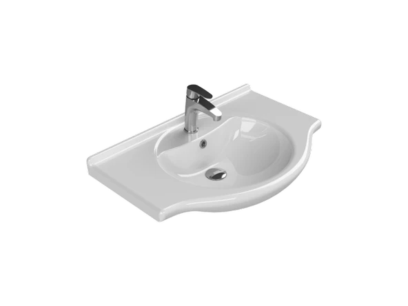 Cerastyle Turkuaz Nil Etajerli Lavabo 75 Cm