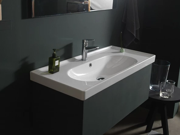 Cerastyle Turkuaz Arya Etajerli Lavabo 100*45 Cm - 2