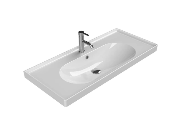 Cerastyle Turkuaz Arya Etajerli Lavabo 100*45 Cm