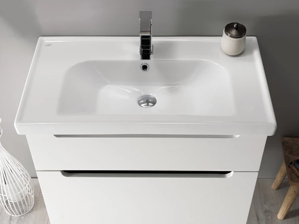 Cerastyle Turkuaz Frame Etajerli Lavabo 80X45 Cm - 4