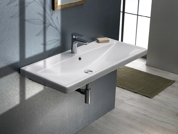 Cerastyle Turkuaz Elıte Etajerli Lavabo 80X45 Cm - 2
