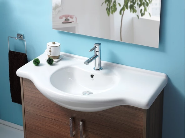 Cerastyle Turkuaz Nil Etajerli Lavabo 65 Cm - 2