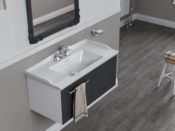 Cerastyle Turkuaz Kapadokya Etajerli Lavabo 65*48 Cm - 3