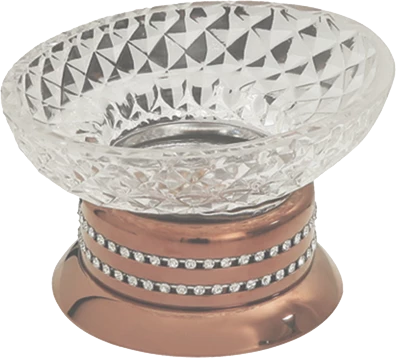 Pure Crystal / Pvd R.G. takım Üstü Sabunluk Aks-1205