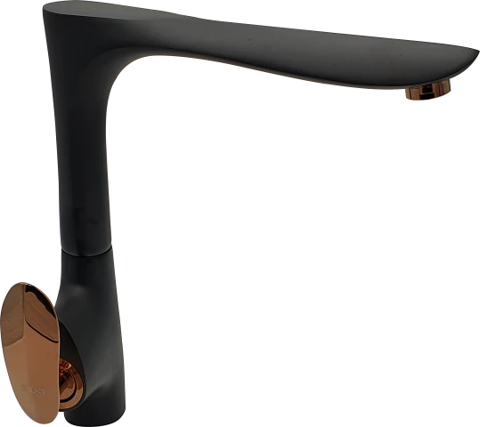 Pure Royal Siyah Bronz Mutfak Evye Armatürü Akf-111