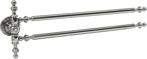 Pure Crystal / Krom İkili Havlu Bar 40Cm Aks-1308