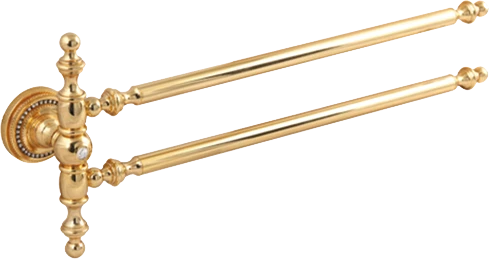 Pure Crystal / Pvd Gold İkili Havluluk Bar 60Cm Aks-1108