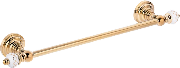 Pure Geometrik Beyaz Altın / Pvd Gold Uzun Havluluk Aks-115