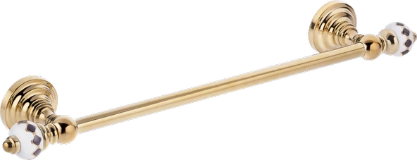 Pure Geometrik Siyah Altın / Pvd Gold Havlu Bar 40Cm Aks-215