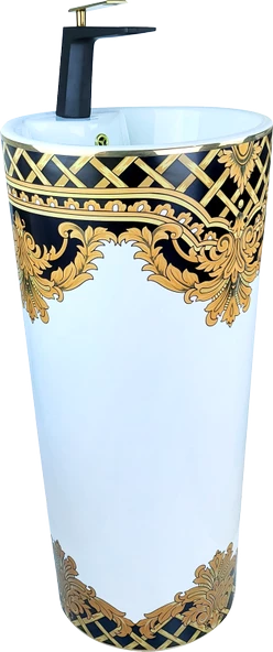 Pure White Gold Kleopatra Kolon Lavabo Bb-296 - 2