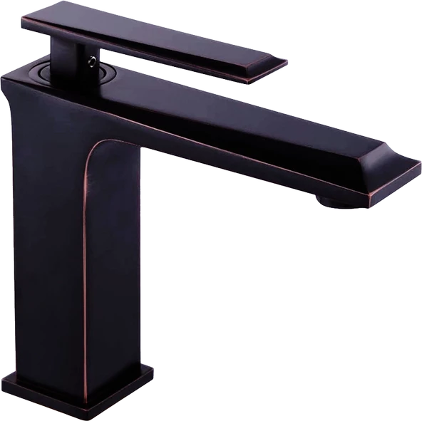 Pure Mila Siyah Altın Tezgah Üstü Çanak Lavabo Armatürü Brg-201 - 2