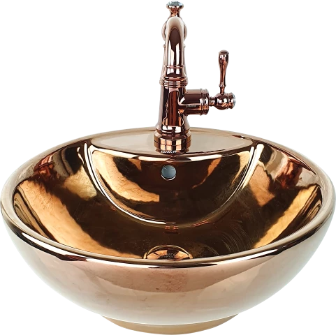 Pure Bowl Gold Tezgah Üstü Çanak Lavabo C-200