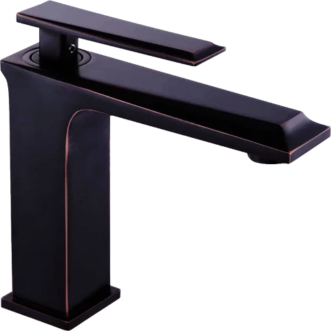 Pure Mila Siyah Altın Tezgah Üstü Çanak Lavabo Armatürü Brg-201