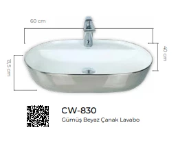 Pure Tezgah Üstü Lavabo Cw-830 - 2