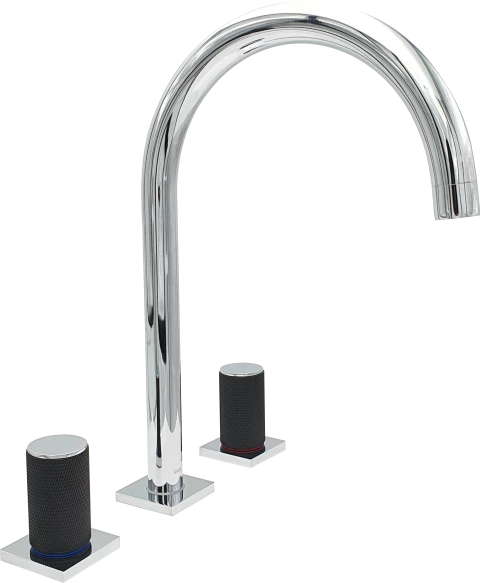 Pure Elagate Krom Üç Delikli Lavabo Armatürü Elg-106