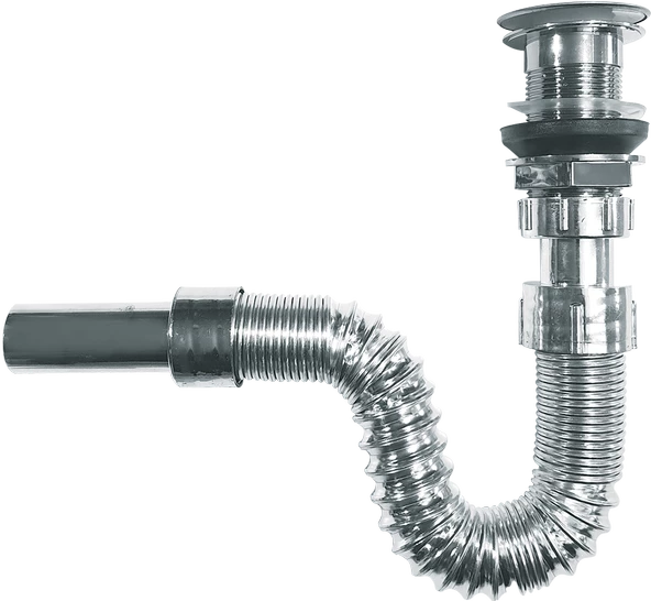 Pure Körüklü Sifon Plastik Krom Kaplama Pop-Up C-04St - 2