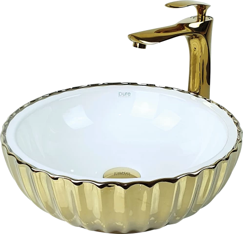 Pure Gold Beyaz Tezgah Üstü Çanak Lavabo Gw-892