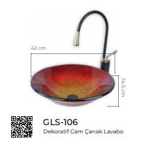 Pure Dekoratif Cam Lavabo Gls-106 - 2