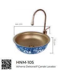 Pure Athena Dekoratif Tezgah Üstü Çanak Lavabo Hnm-105 - 2