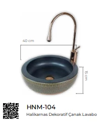 Pure Nicea Dekoratif Tezgah Üstü Çanak Lavabo Hnm-104 - 2
