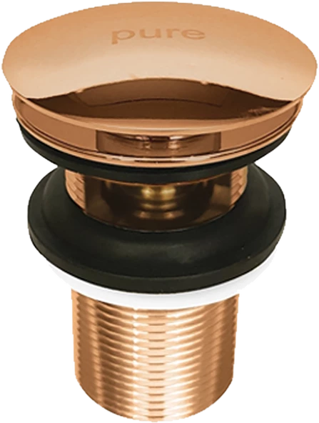 Pure Basmalı Delikli Sifon Pop-Up Bronz Rg-02D - 2