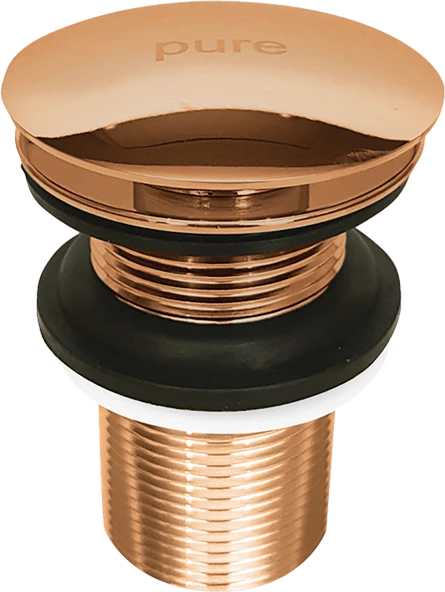 Pure Basmalı Sifon Pop-Up Bronz Deliksiz Rg-02 - 2