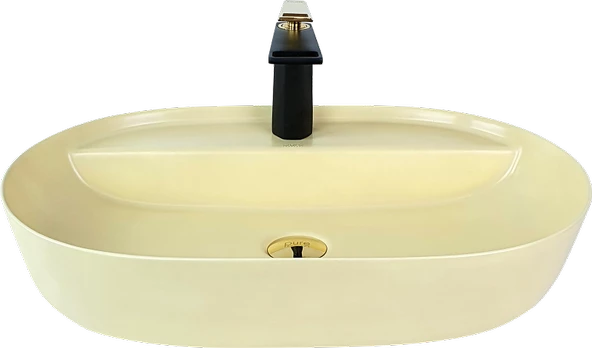Pure Mat Bej Tezgah Üstü Çanak Lavabo Mat-102