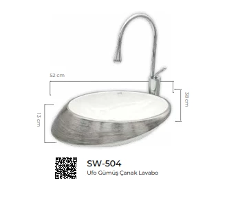 Pure Ufo Gold Tezgah Üstü Lavabo Sw-504 - 2