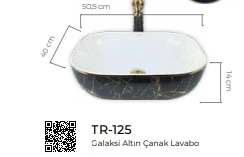 Pure Galaksi Gold Çanak Lavabo Tr-125 - 2