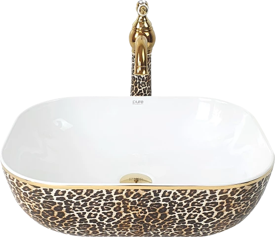 Pure Leopar Tezgah Üstü Çanak Lavabo Tr-122
