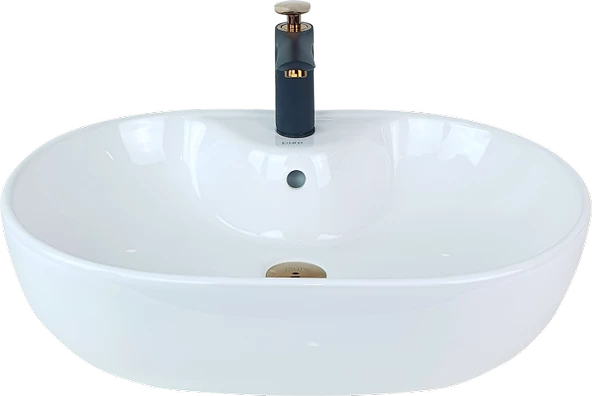 Pure Beyaz Tezgah Üstü Çanak Lavabo W-140