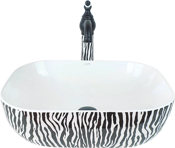 Pure Zebra Tezgah Üsü Çanak Lavabo Tr-108