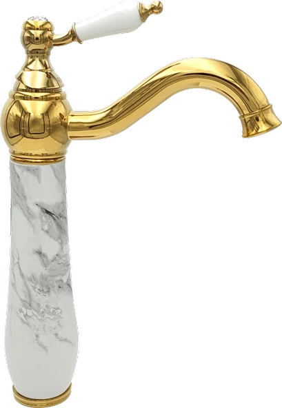 Pure Calacatta Tezgah Üstü Çanak Lavabo Armatürü Wg-219